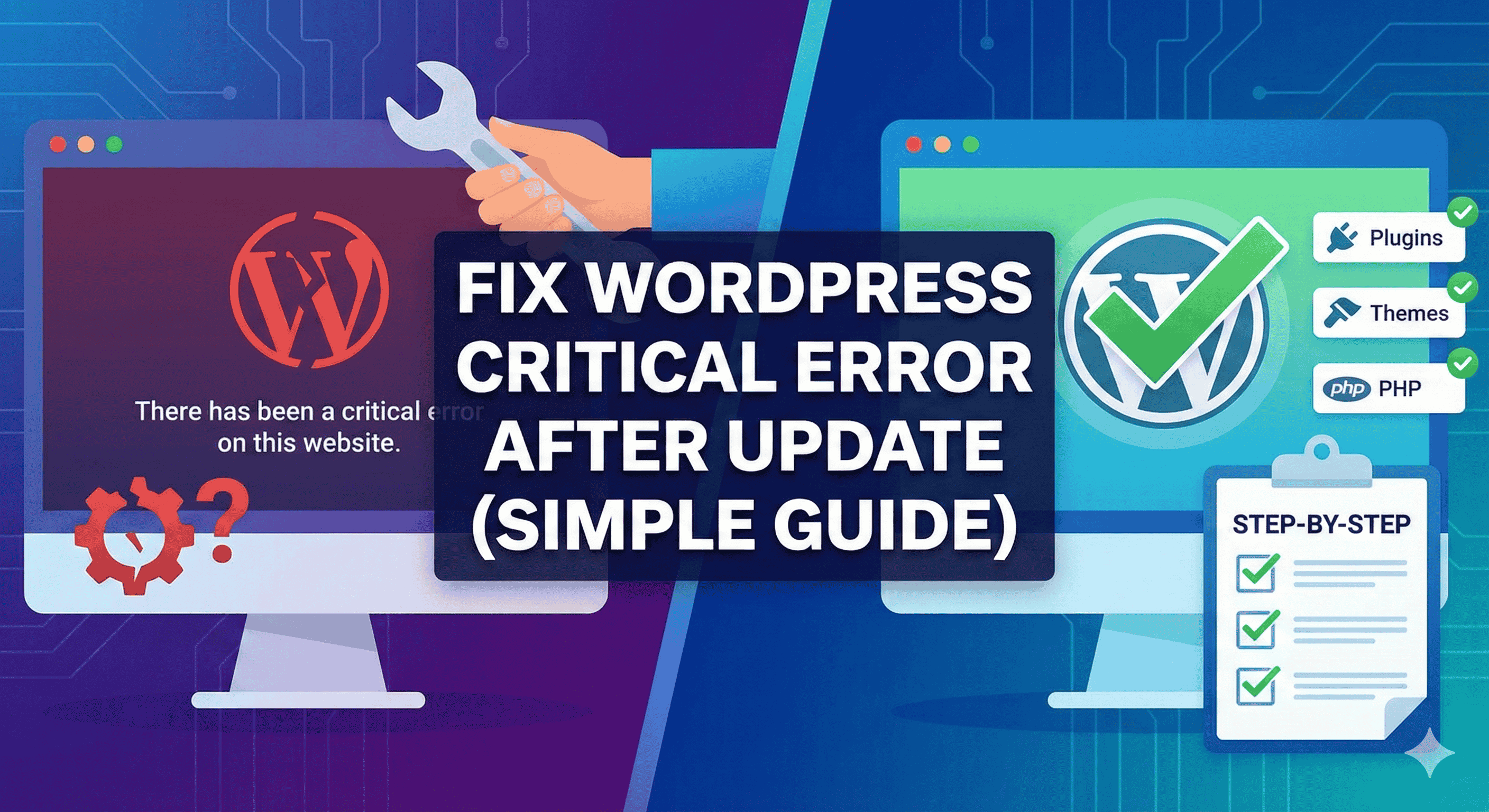 How to Fix WordPress Critical Error After Update (Simple Step-by-Step Guide)